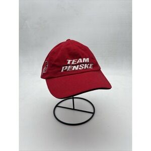 Team Penske Hat IndyCar Racing Red StrapBack Cap #63 Scott McLoughlin Logos